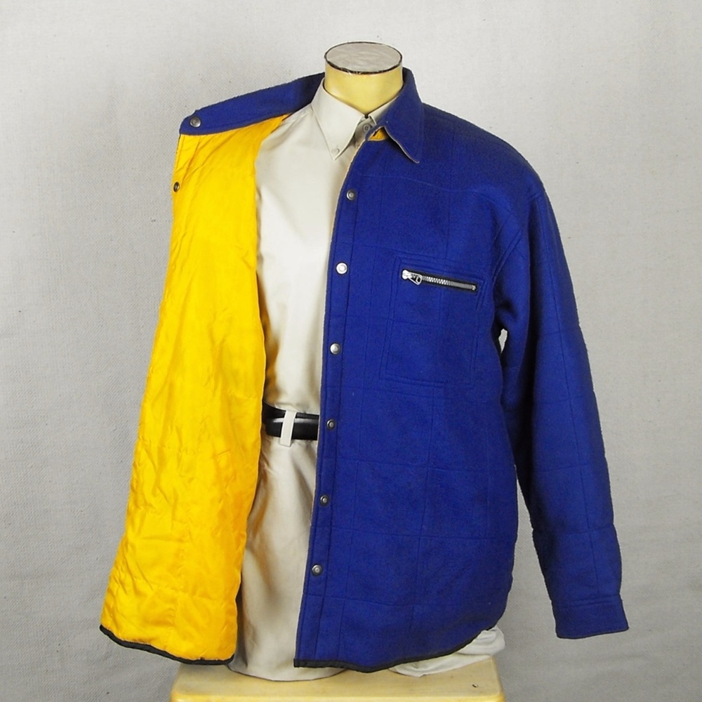 Utility Reversible Fleece Waterproof Men Jacket - Picture 4 of 8